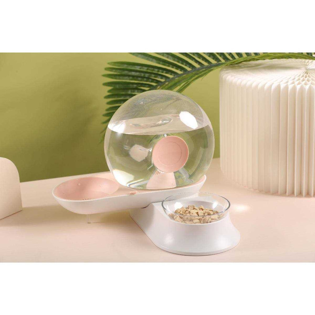 Snail Shaped 2-in-1 Automated Gravity Pet Water Dispenser and Food Bowl F960600