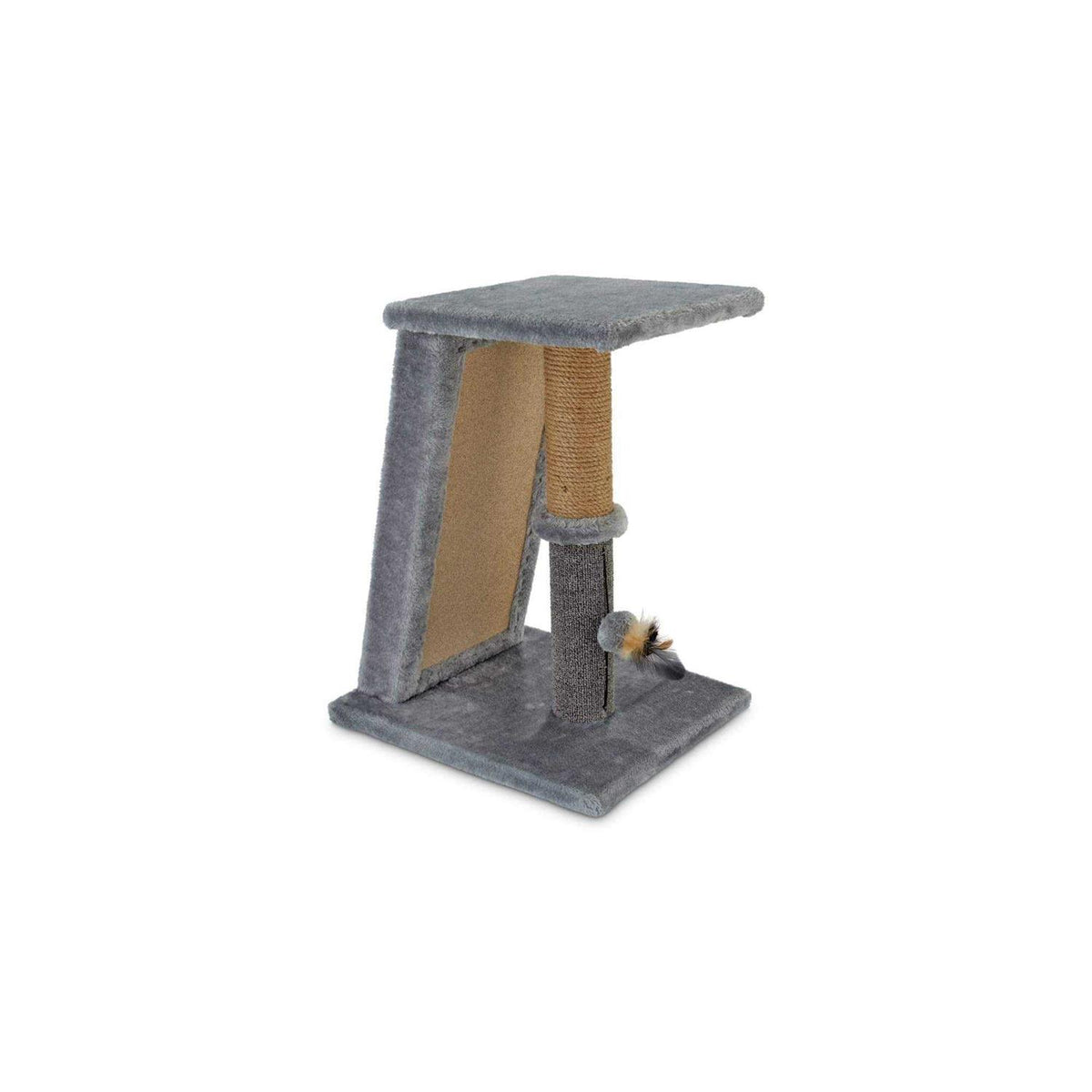 Raised Cat Scratch Post With Refillable Corrugated Cardboard D292