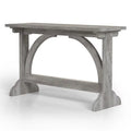 Rectangle Farmhouse Wood Console Table in Vintage Gray Oak Y9549