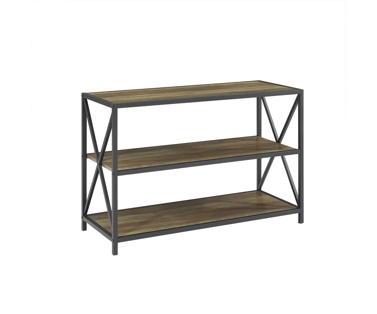 40x22 Industrial Wood Bookcase X2270