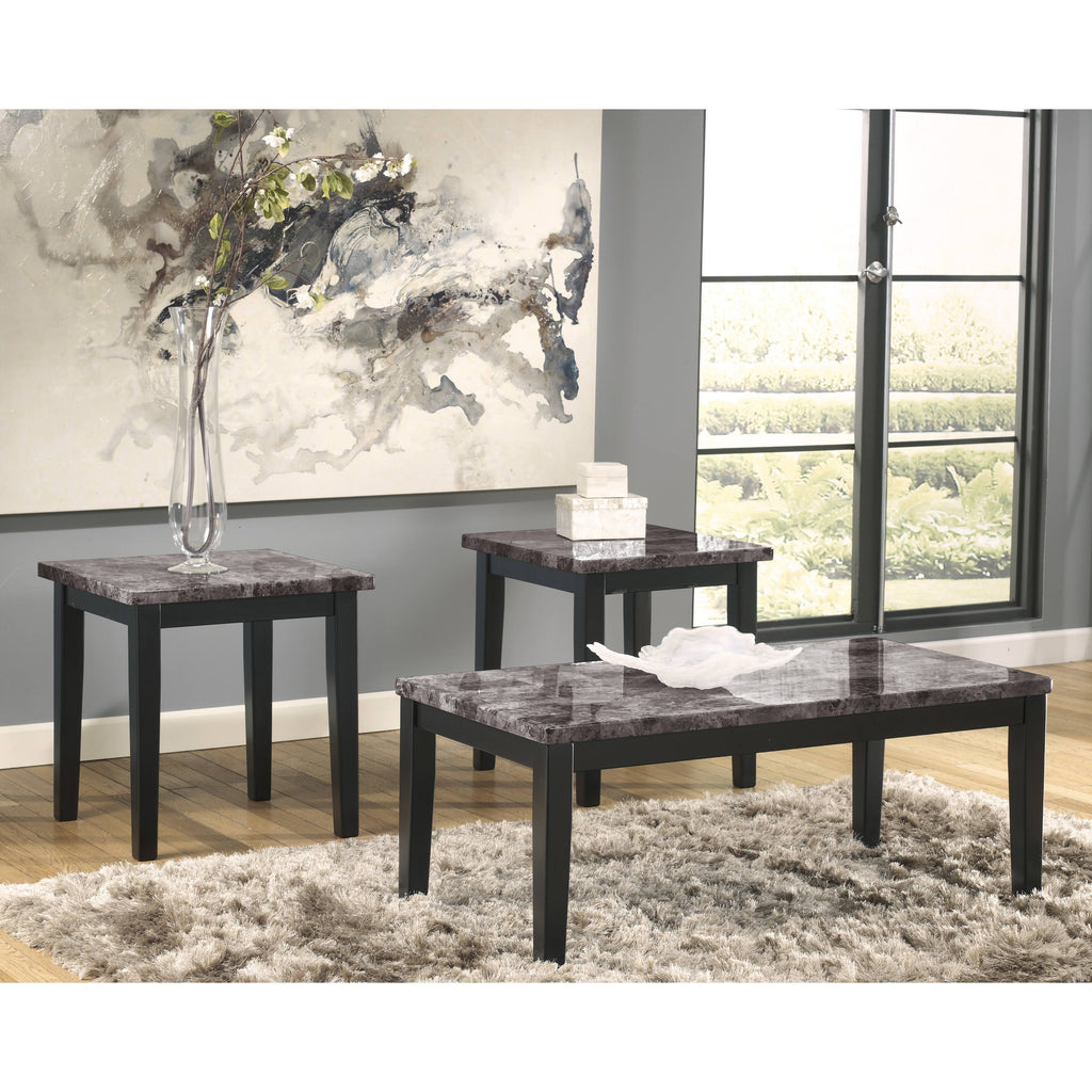 3-Piece Occasional Table Set Black W665