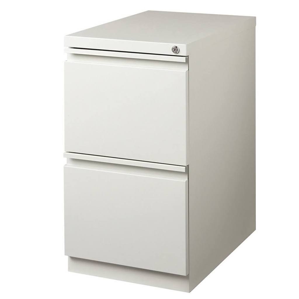 Light Gray 2-Drawer Metal Mobile File Cabinet L9144