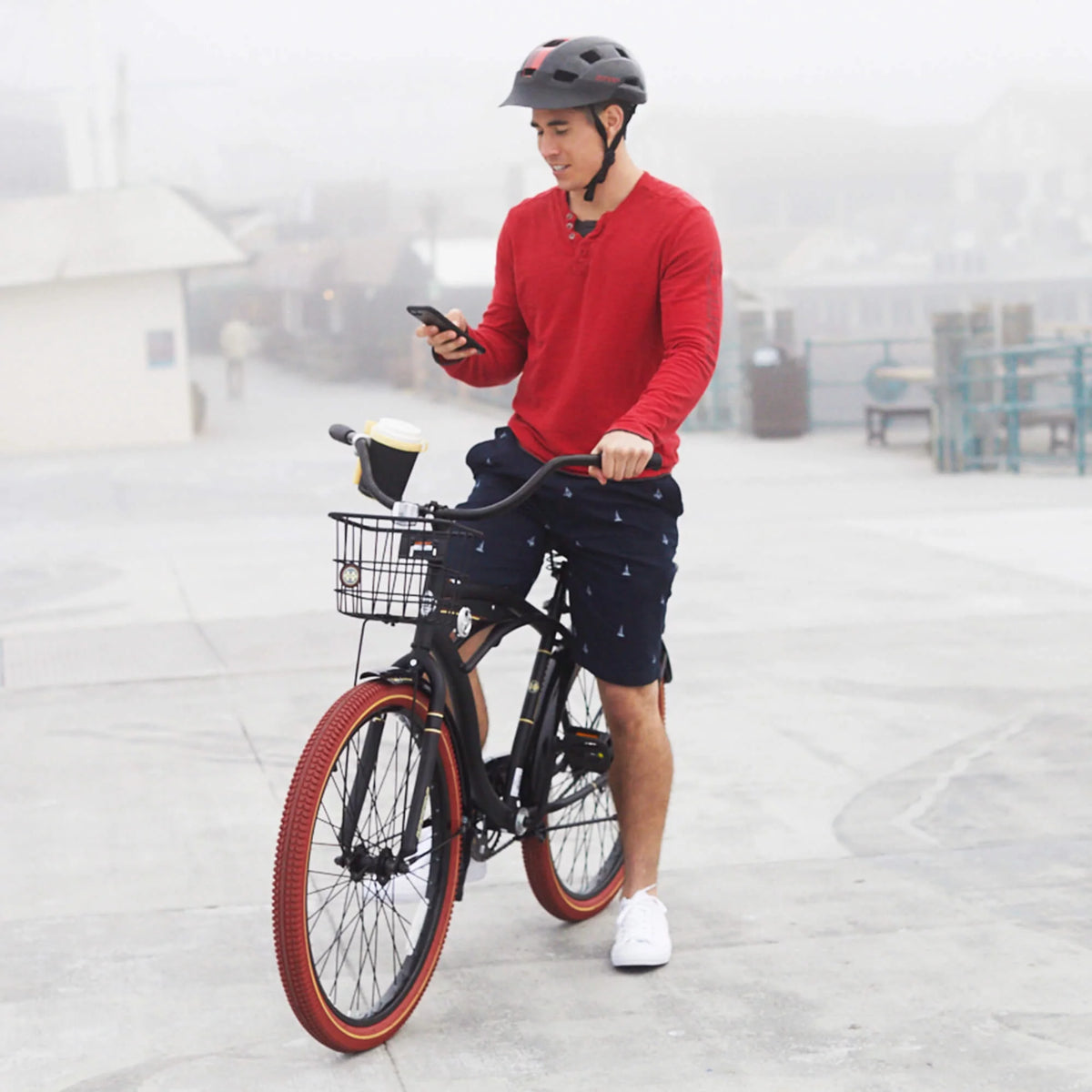 26 In. Charcoal Single-Speed Cruiser Bike N599