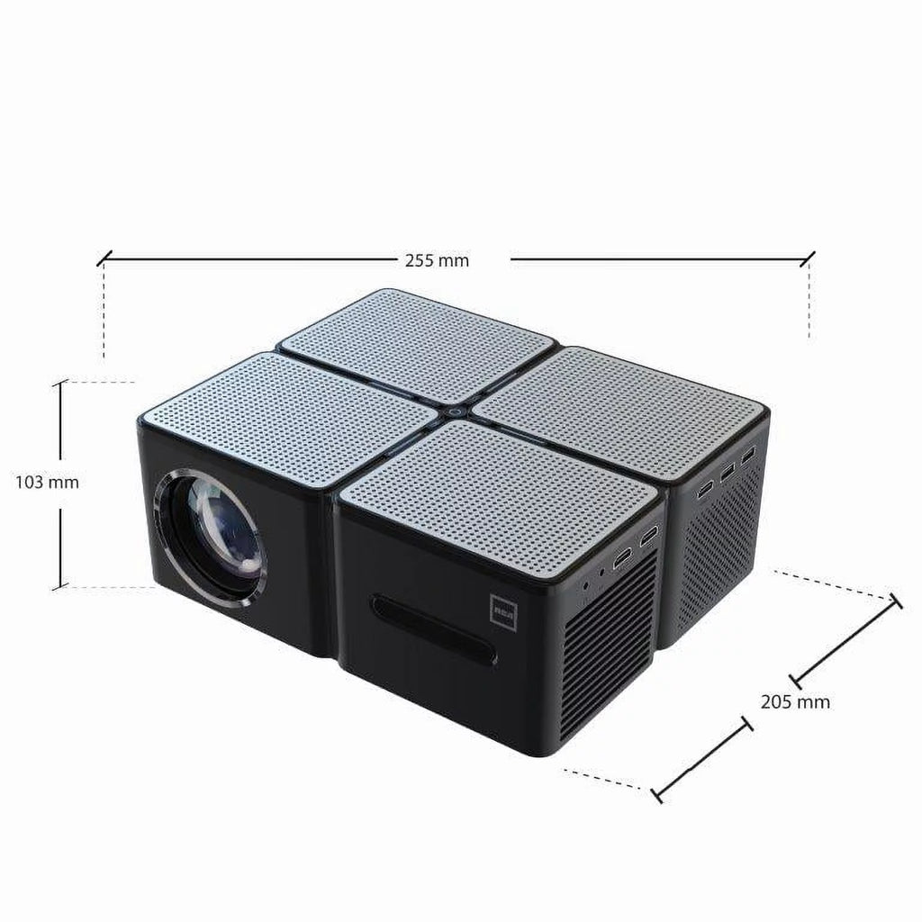 1080P 5 LCD Panel 450 ANSI Lumens Black Home Theater Projector Q84310