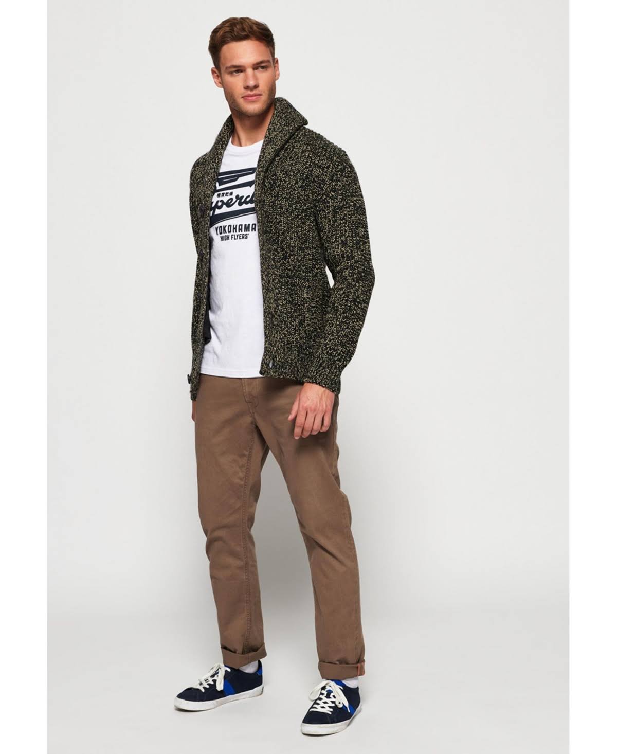 Grey Shawl Cardigan B6925
