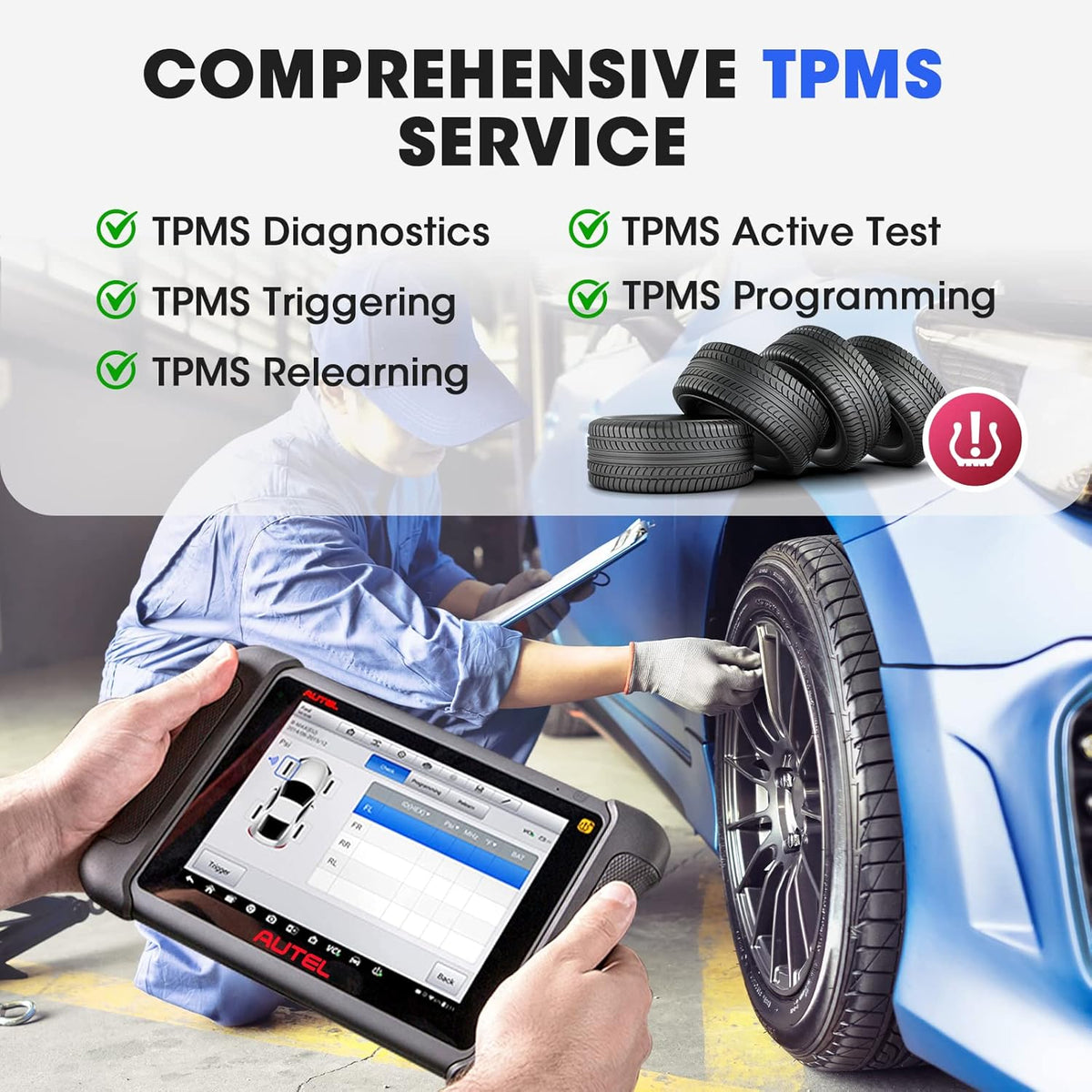 Bi-Directional TPMS Scan Tool with Full TPMS Diagnostics V341
