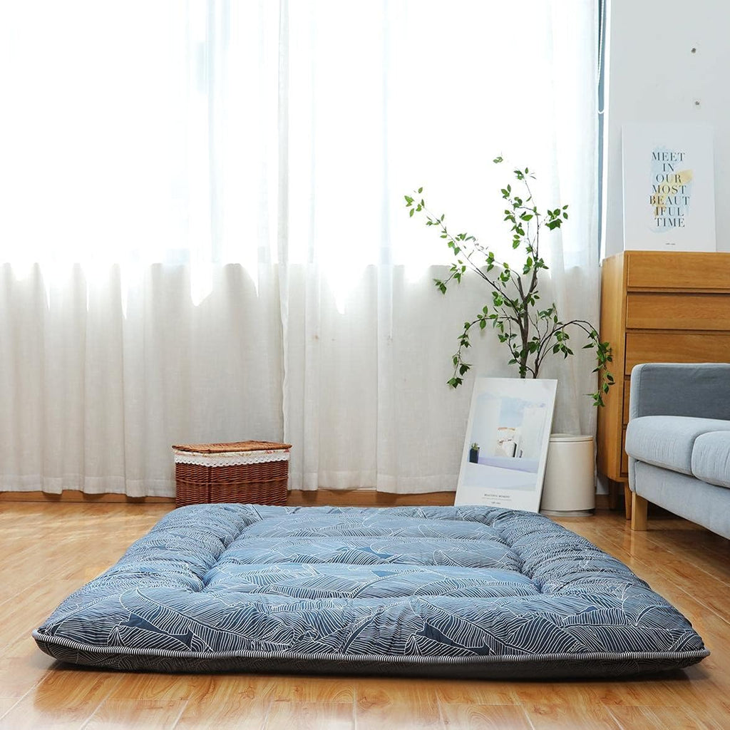 Japanese Floor Mattress Foldable Roll Up with Washable Cover D2022