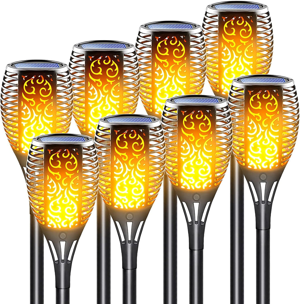 Solar Torch Light with Flickering Flame 8 Pack L23767