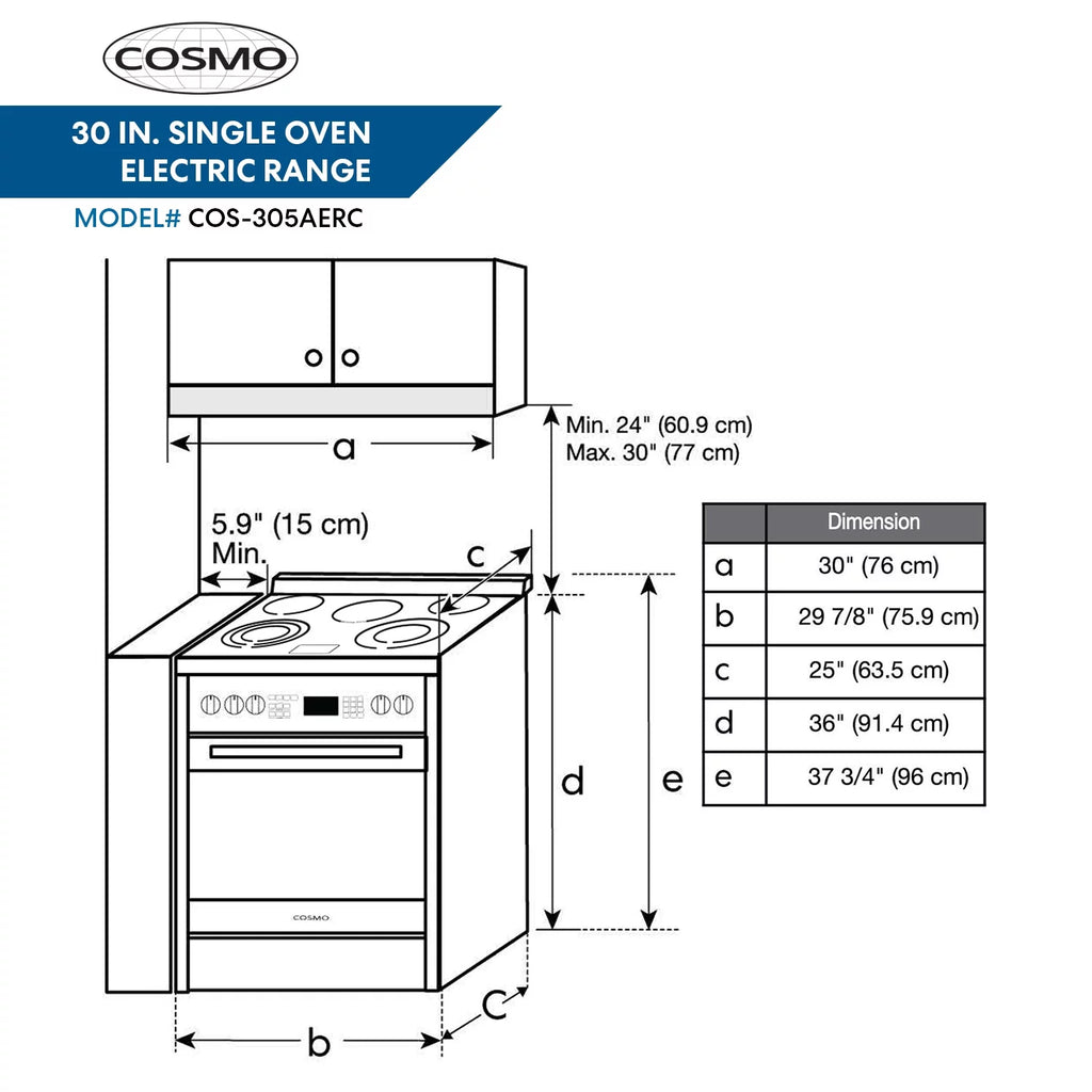 Stainless Steel Electric Range with Convection Oven U796