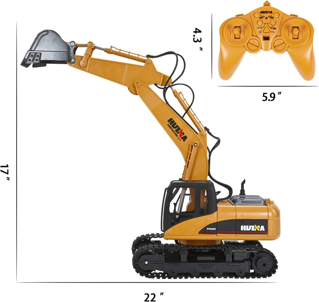 Remote Control Excavator Toy 1/14 Scale 15 Channel RC Excavator D7400