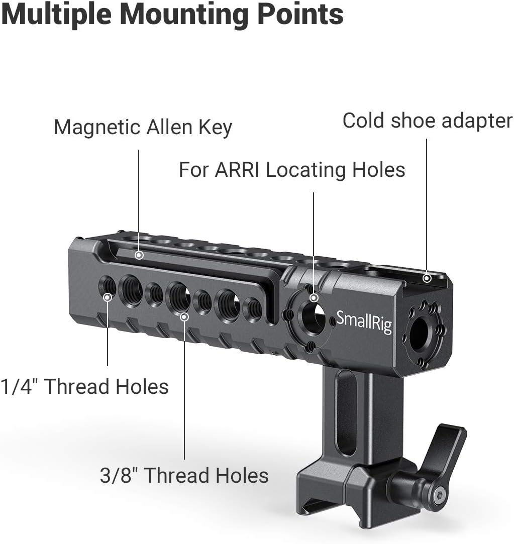 NATO Top Handle Quick Release Handgrip with Cold Shoe Mount Q6952