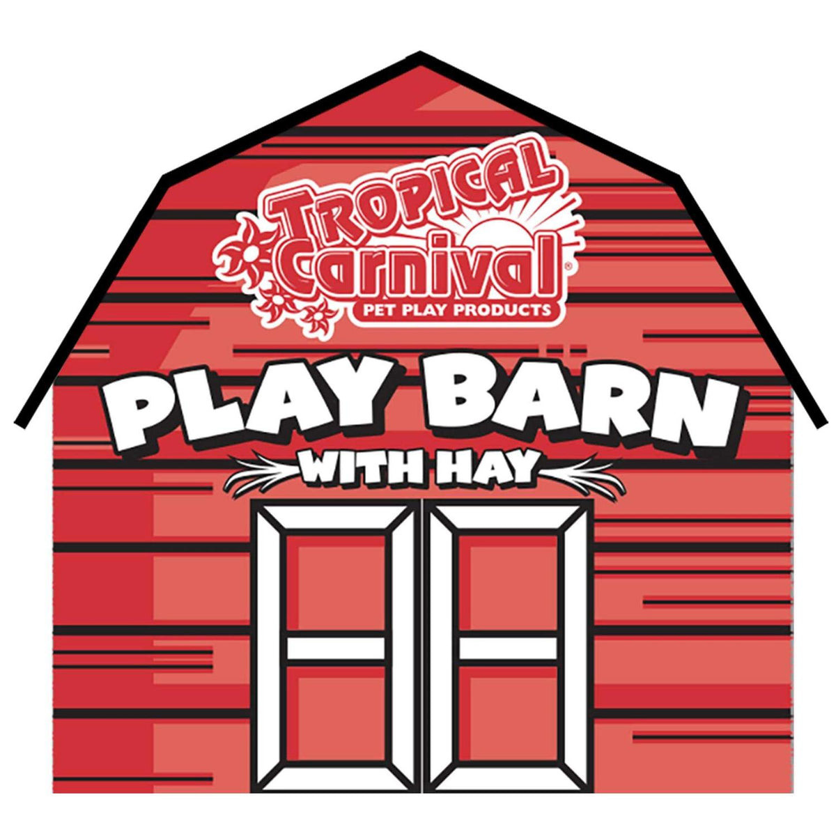 Tropical Carnival Play Barn with Timothy Hay R56306