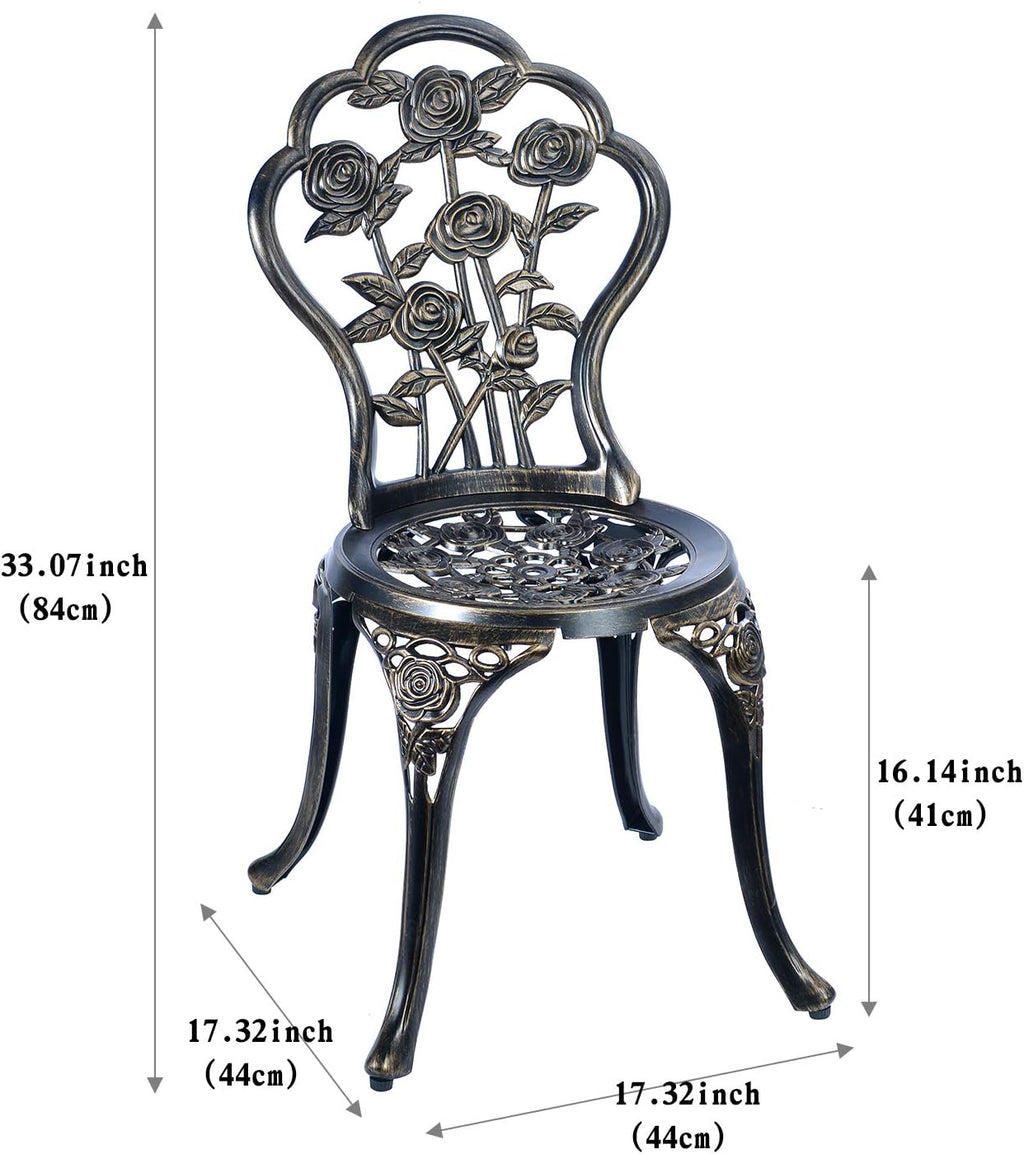 5-Piece Cast Aluminum Patio Bistro Table Set T5930