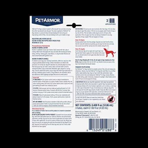Flea and Tick Treatment for Medium Dogs W81957