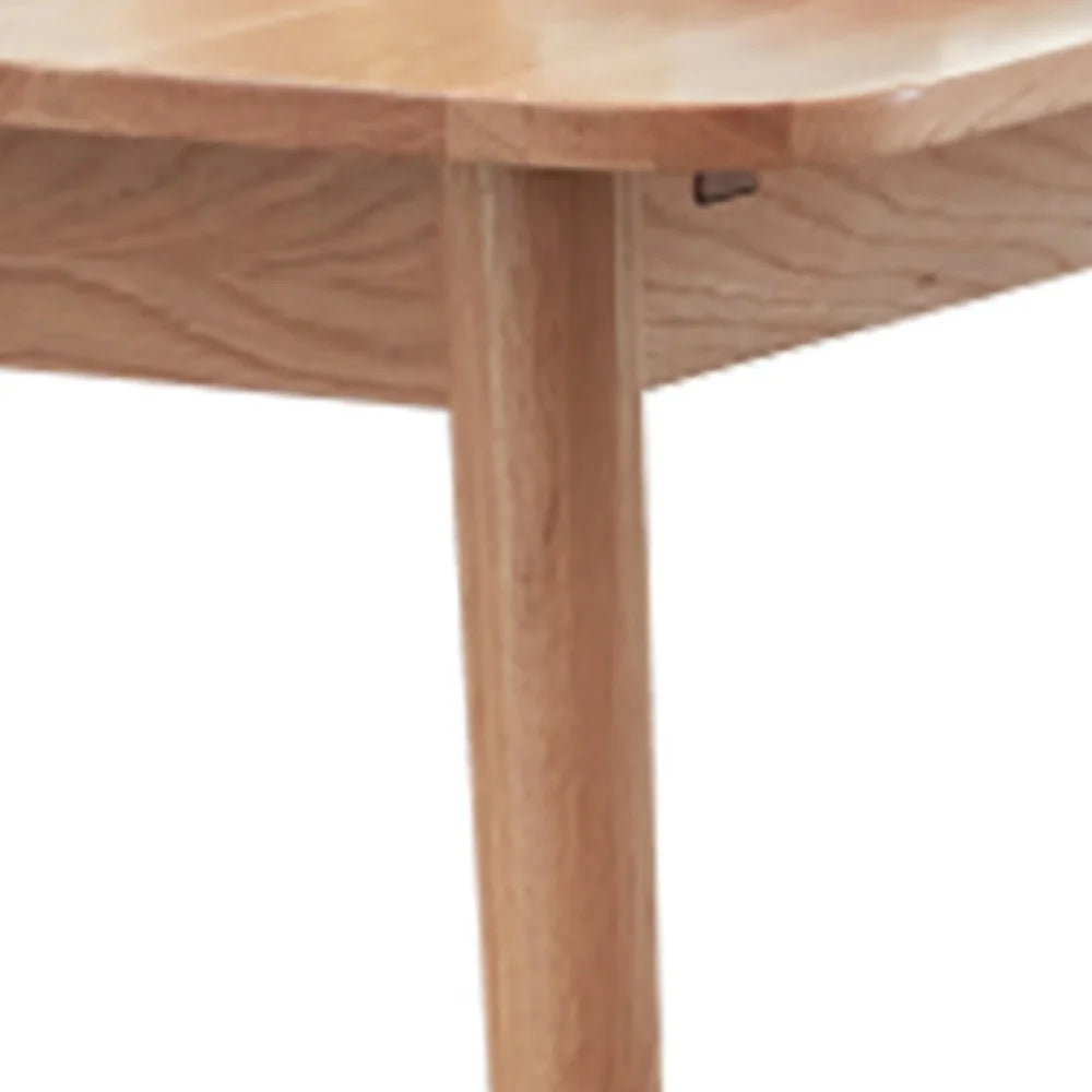 Solid Wood Dining Table for 6-8 People Light Oak R4194