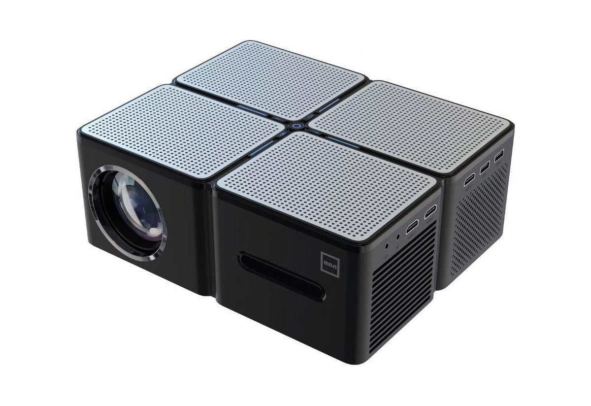 1080P 5 LCD Panel 450 ANSI Lumens Black Home Theater Projector Q84310