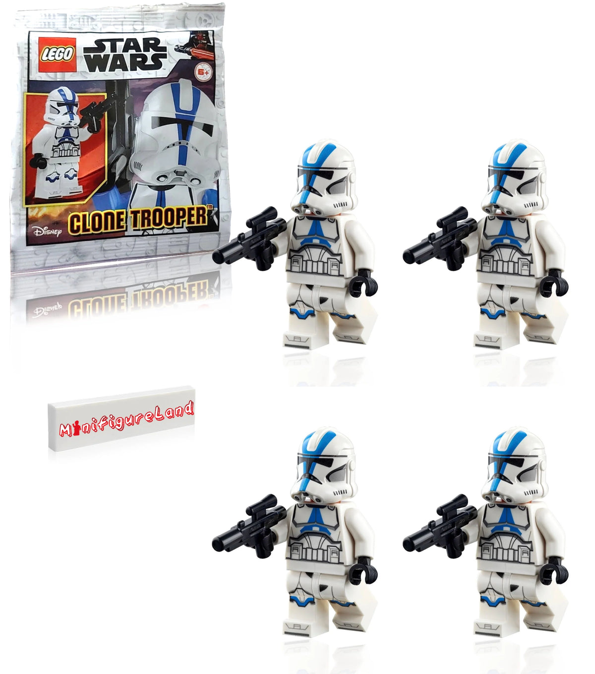 4 Pack Minifigure with Blaster F49397