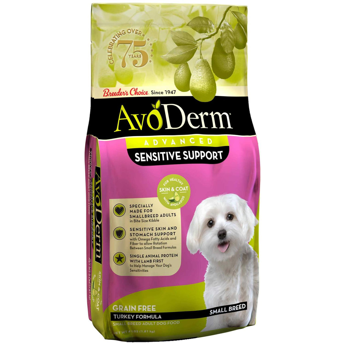 Turkey Recipe Small Breed Dry Dog Food 4lb P668