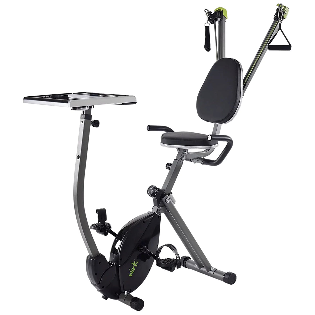 Upright Exercise Bike Workstation and Standing Desk E16566