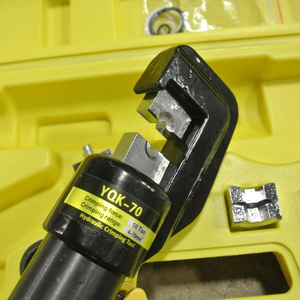 10 Ton Hydraulic Cable Crimper with 9 Dies L741