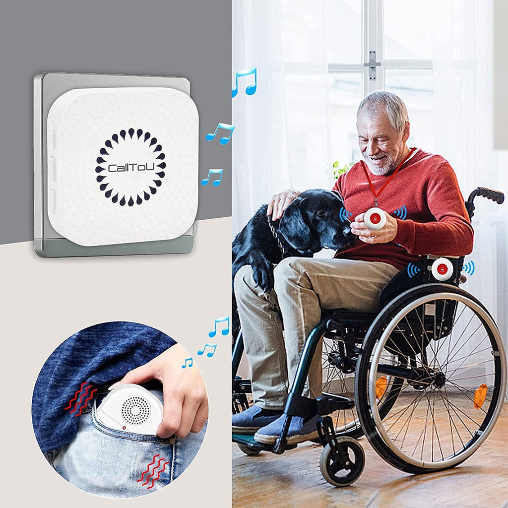 Wireless Caregiver Pager Vibration Alert System L8376