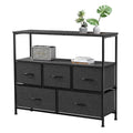 5 Drawer Dresser with Wood Top Q78504