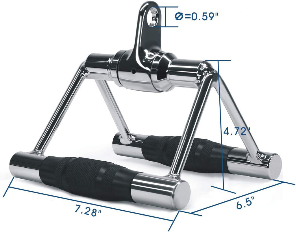 Tricep Press Down Cable Attachment, Double D Handle, Tricep Rope, Exercise Handles C56641