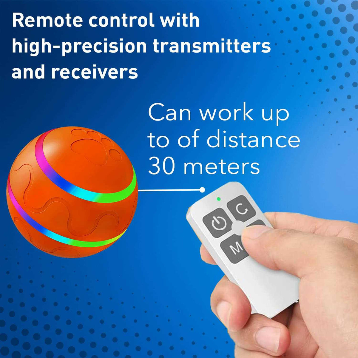 Interactive Dog Toy Ball with Remote Control Z9171