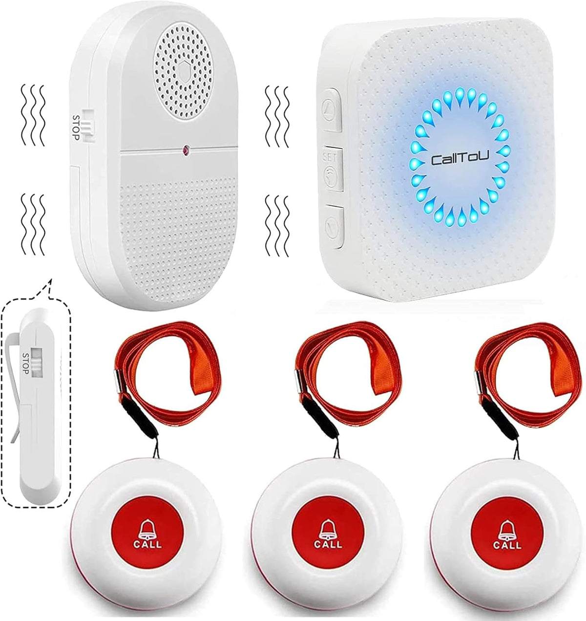 Wireless Caregiver Pager Vibration Alert System L8376