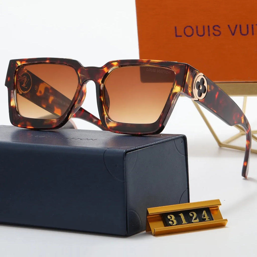 Fashion Letter Stitching Flat Glasses P8971