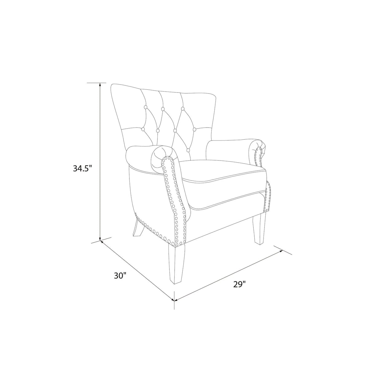 Beige Accent Chair U12401