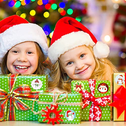 Christmas Stickers 6 Rolls 3000 Pieces 1 Inch H633