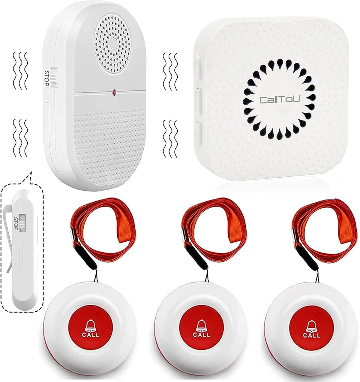 Wireless Caregiver Pager Vibration Alert System L8376