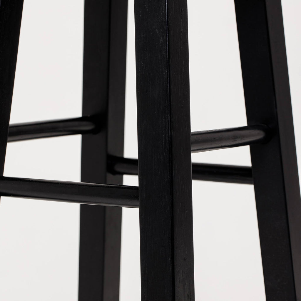 Bar Stool with Round Acacia Seat U559697