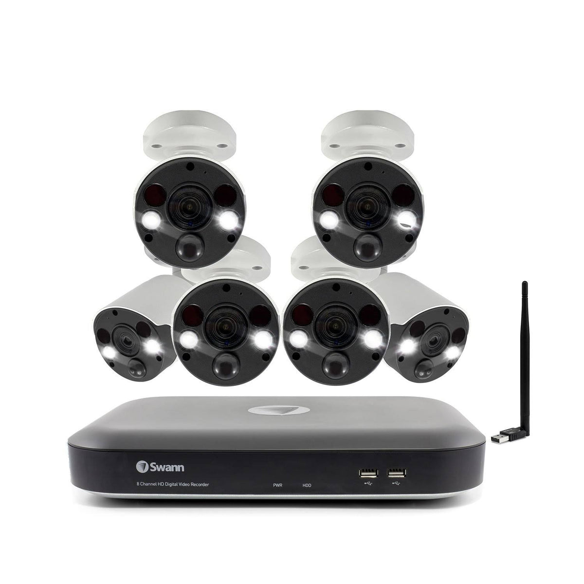 8-Channel 6-Camera 4K Smart Surveillance System A732