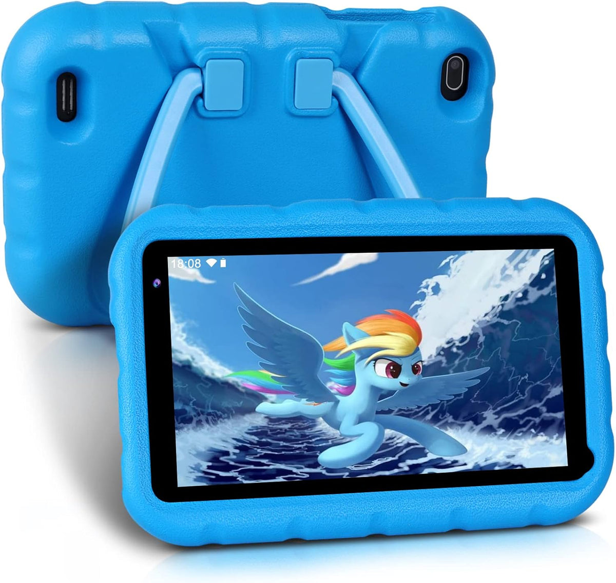 Kids Tablet 7 inch Android 11 2+32GB Quad-Core WiFi Shock Proof Case Red I242742