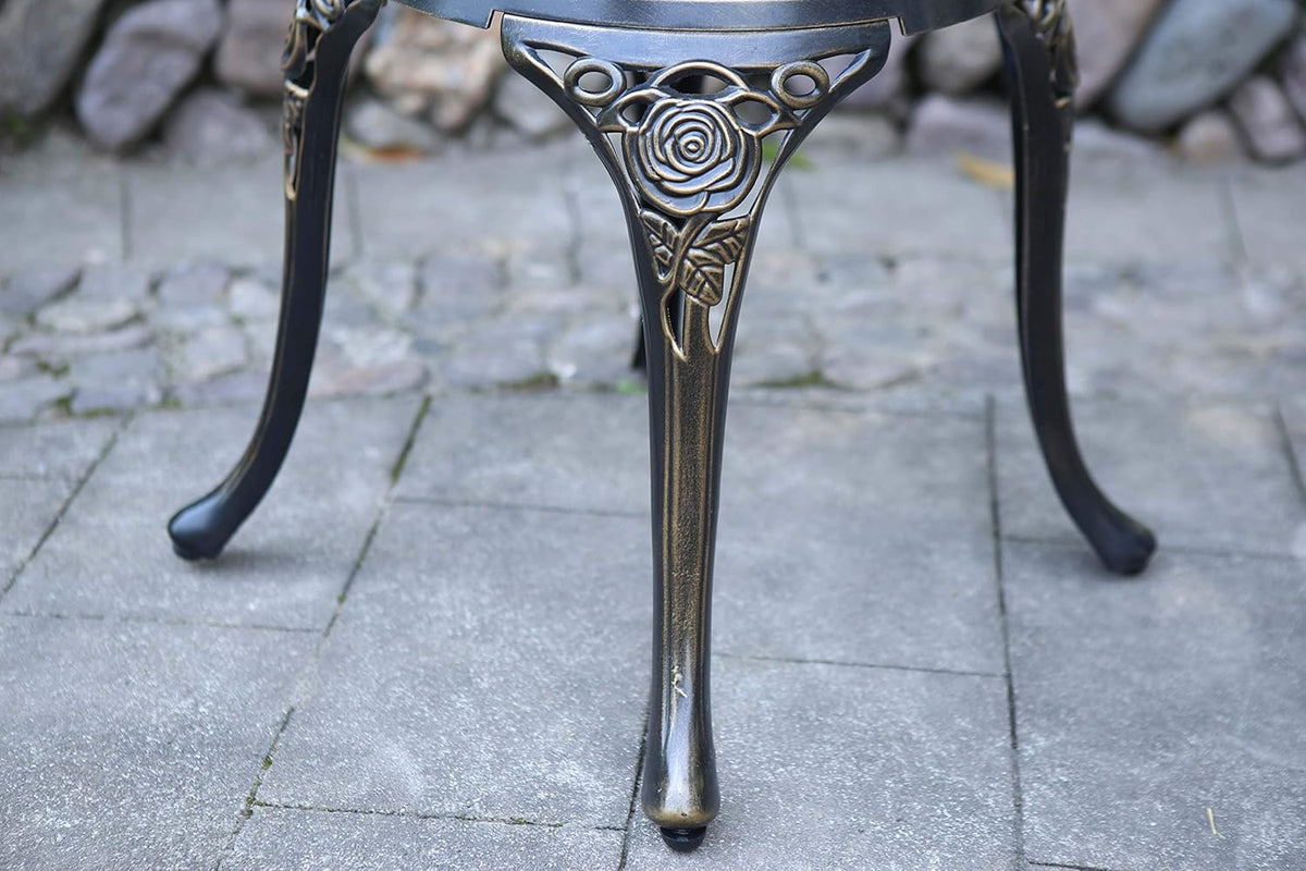 5-Piece Cast Aluminum Patio Bistro Table Set T5930