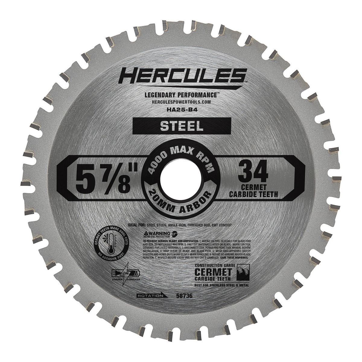 5-7/8 in. 34T Metal-Cutting Circular Saw Blade E50131