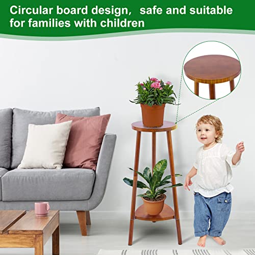 2 Tier Convertible Wooden Plant Stand U18450