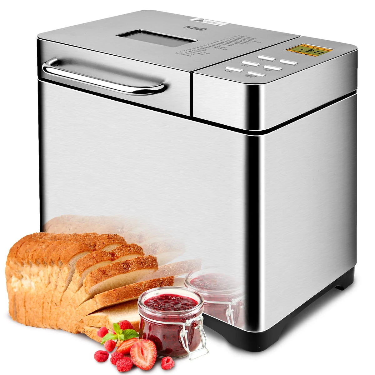 2LB Automatic Stainless Steel Bread Maker T535606