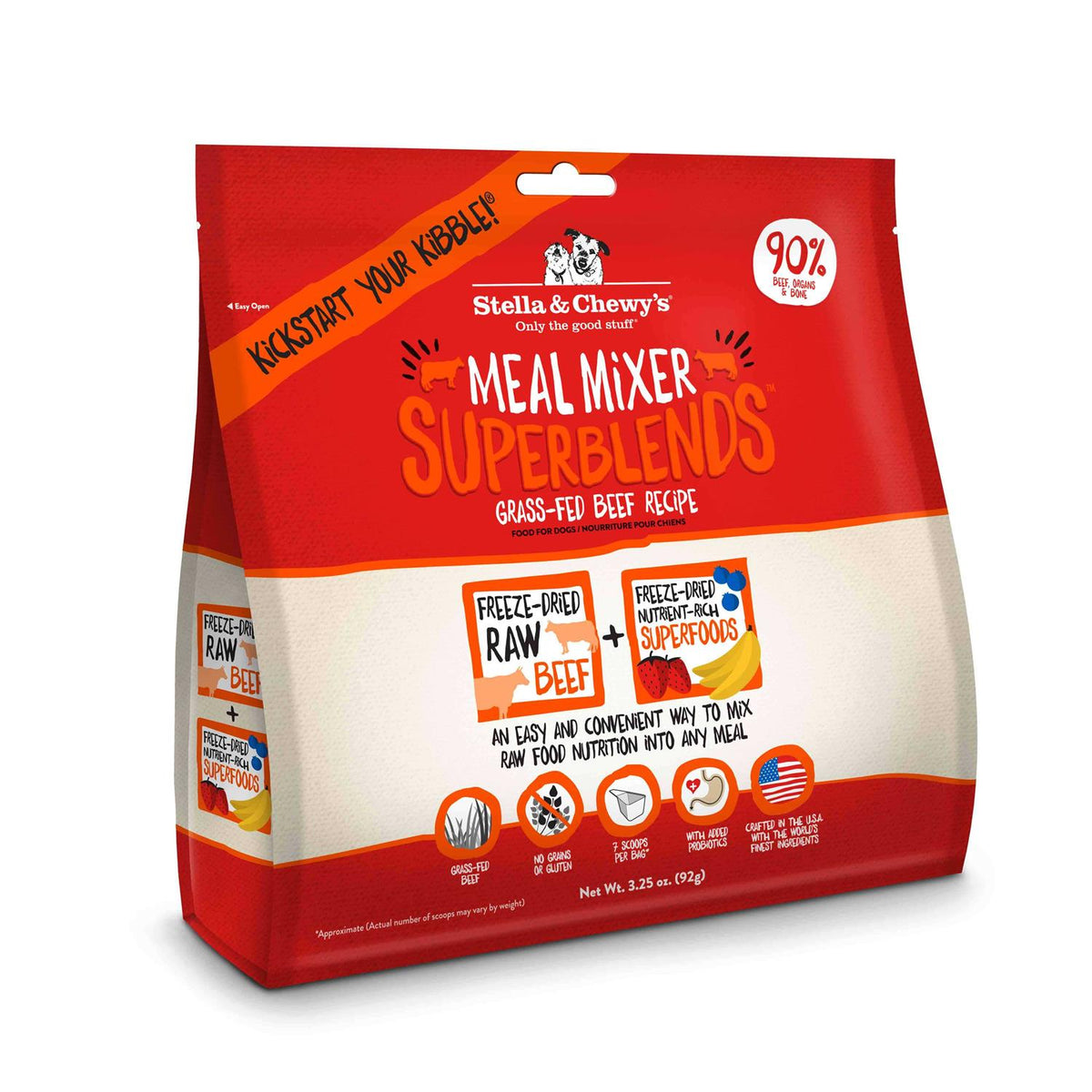 Freeze Dried Grass Fed Beef Dog Food S807277