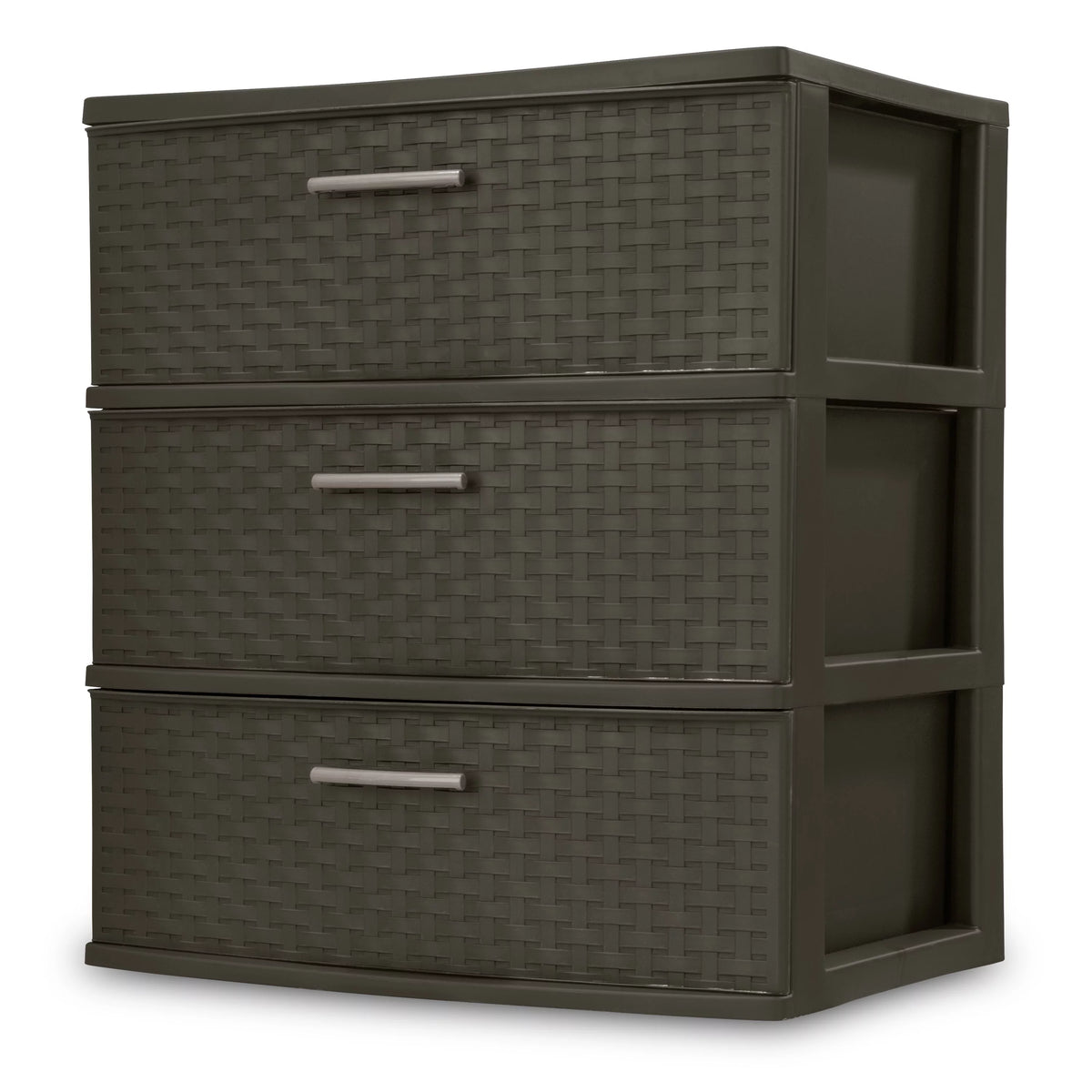 3 Drawer Wide Weave Tower Espresso X361525