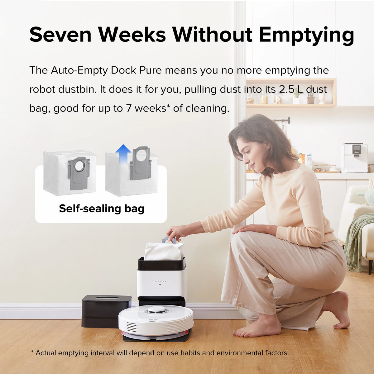 Robot Vacuum Cleaner with Auto-Empty Dock F13264