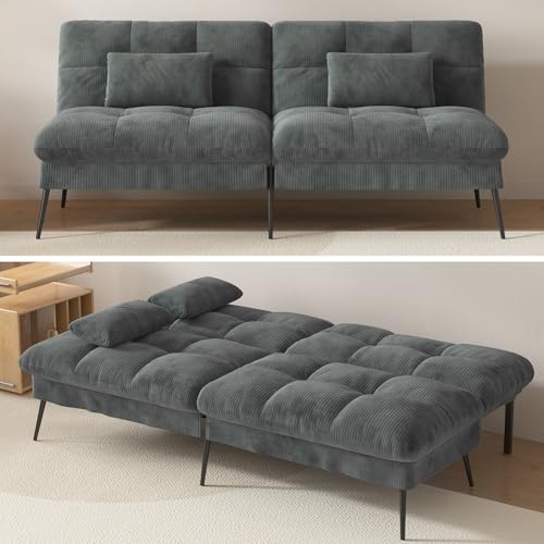 Black Convertible Futon Sofa Bed P577702