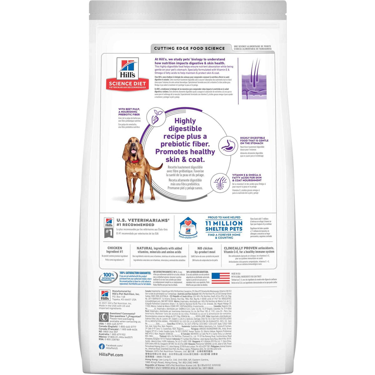 Chicken Recipe Sensitive Stomach Dry Dog Food C73130