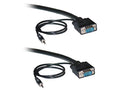 Shielded SVGA Cable with 3.5mm, Black, HD15 M to M 100 Feet P277