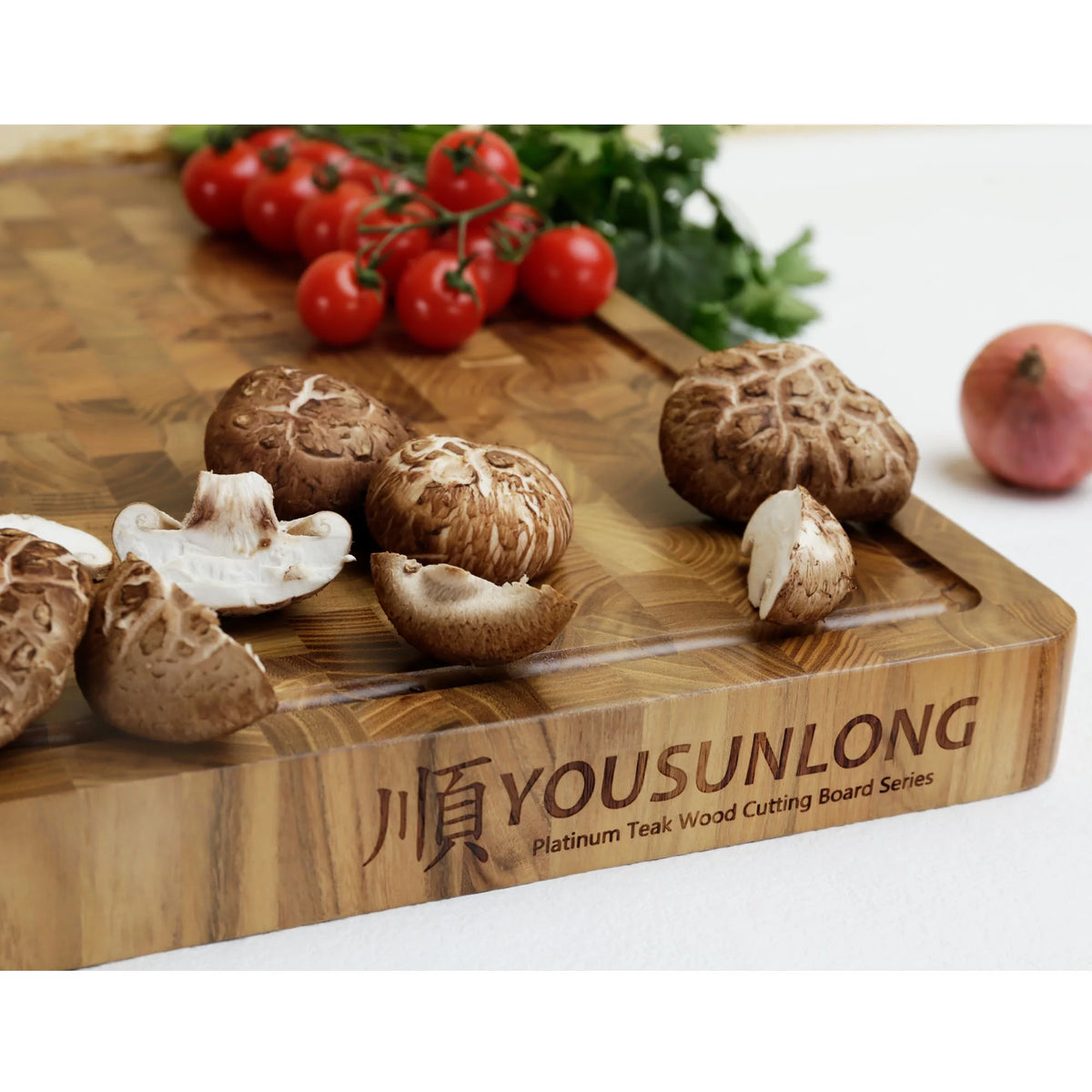 20x16 inch 1.5" Thick Teakwood Cutting Board Y483