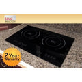 Built-in 23-inch Dual Induction Cooktop Glass-Ceramic Top V949574