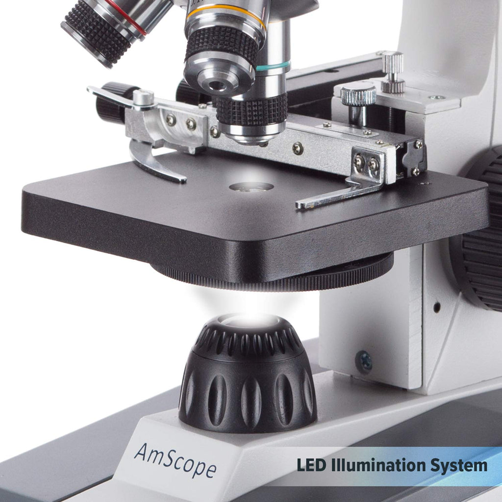40X-1000X LED Student Microscope with 5MP USB Camera T366