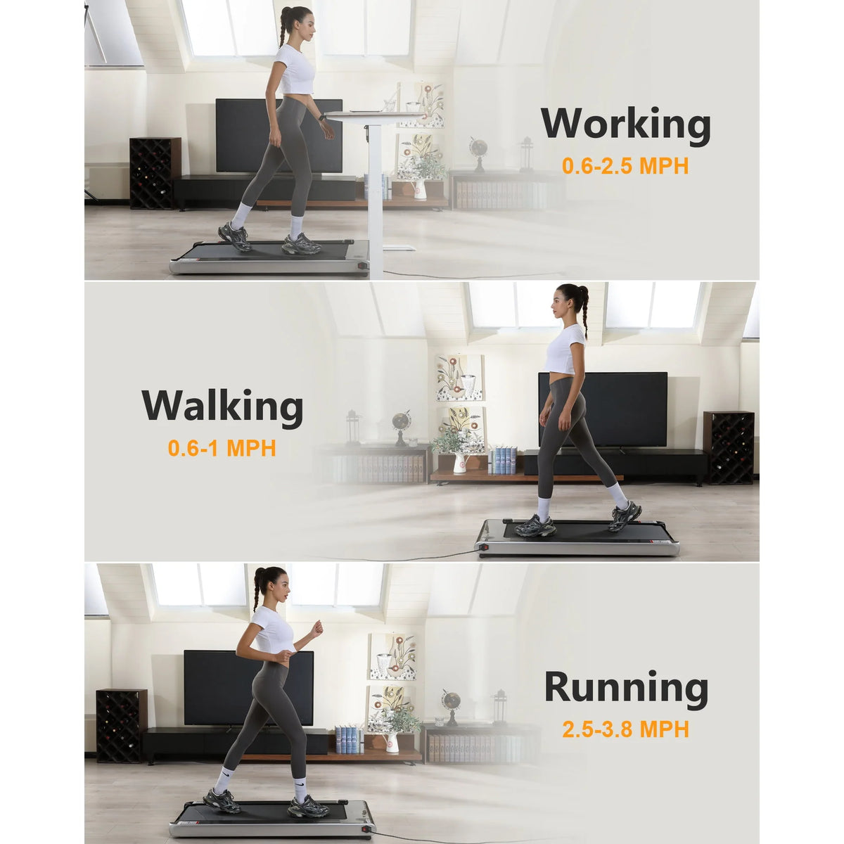 2.5 HP Folding Treadmill B4530